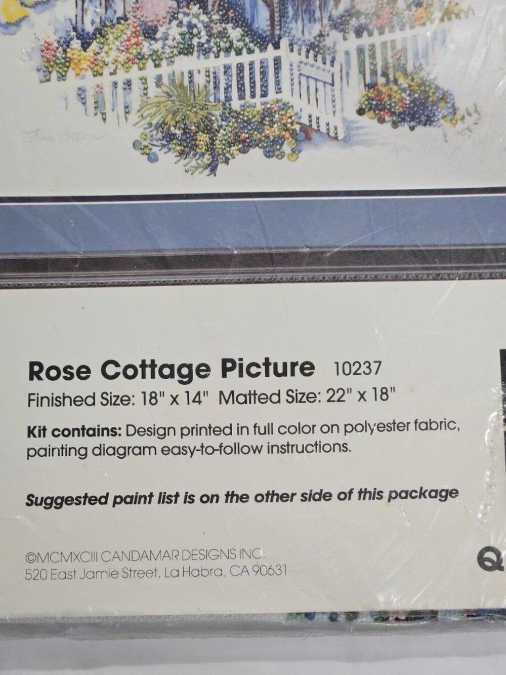 Candamar Designs Pearl Painting 10237 Rose Cottage - Picture 2 of 5